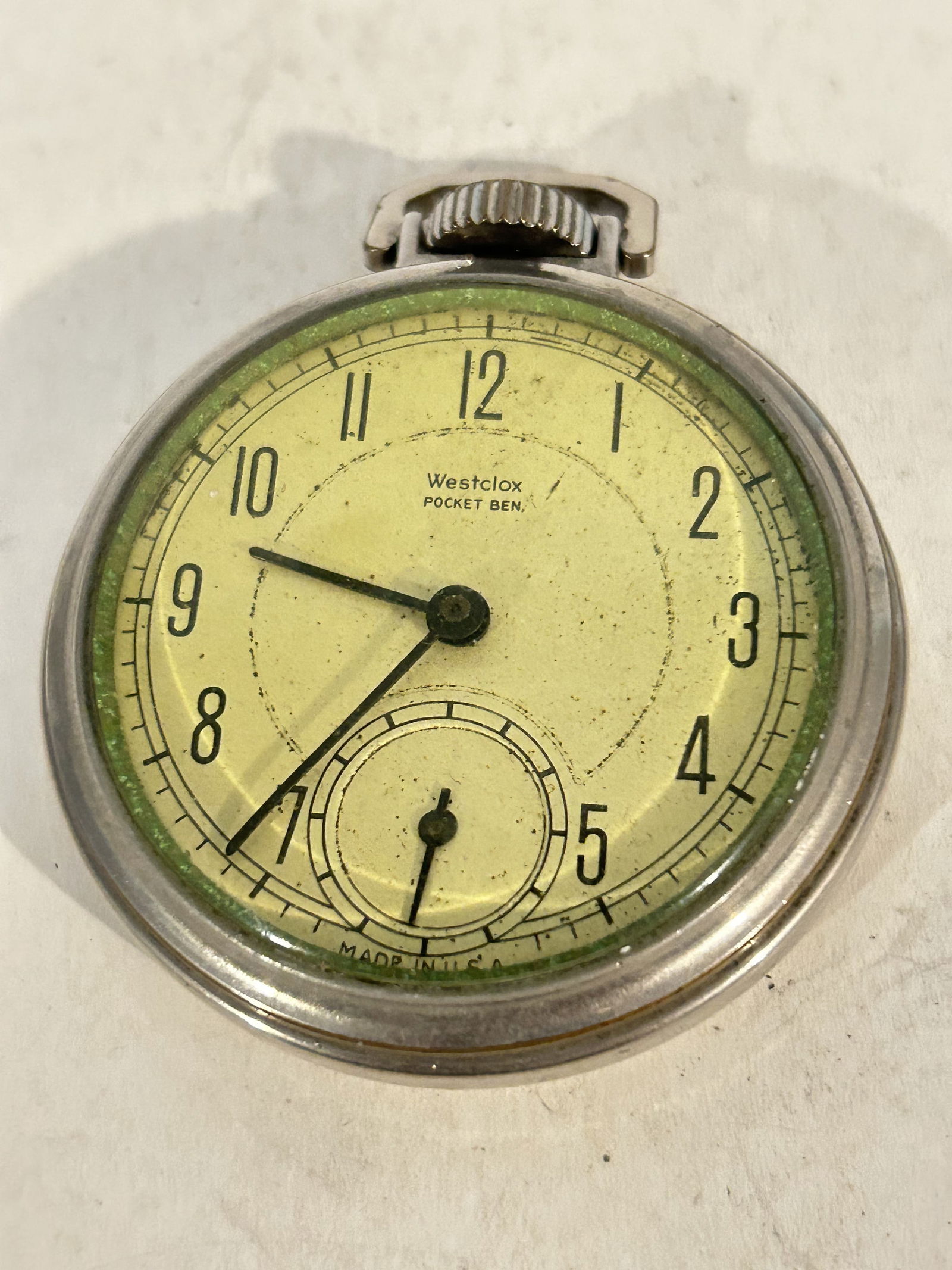 Vintage Westclox Pocket Ben Pocket Watch works great!!! (1 of 4)