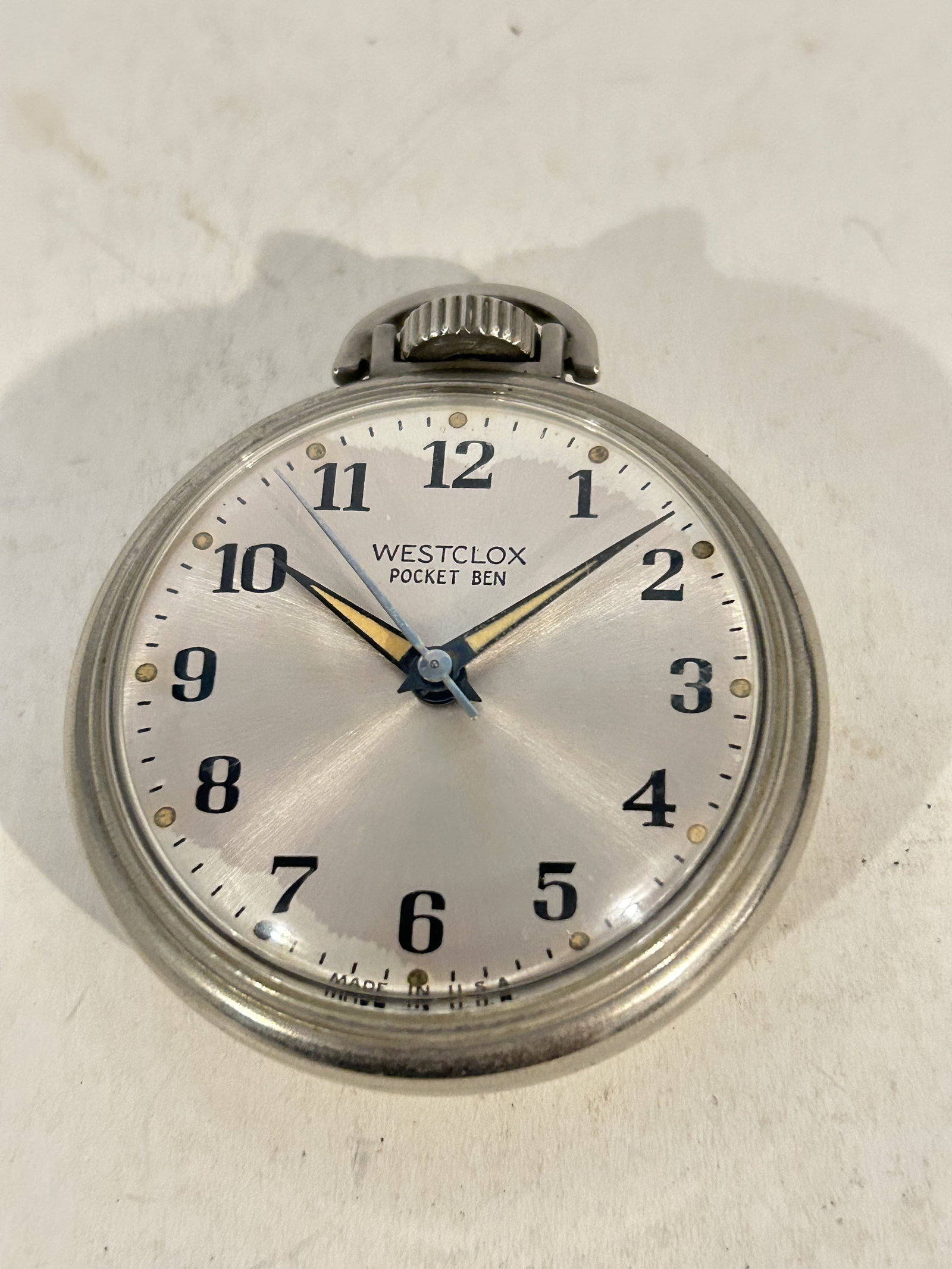 Vintage Westclox Pocket Ben Pocket Watch works great!!! (1 of 5)