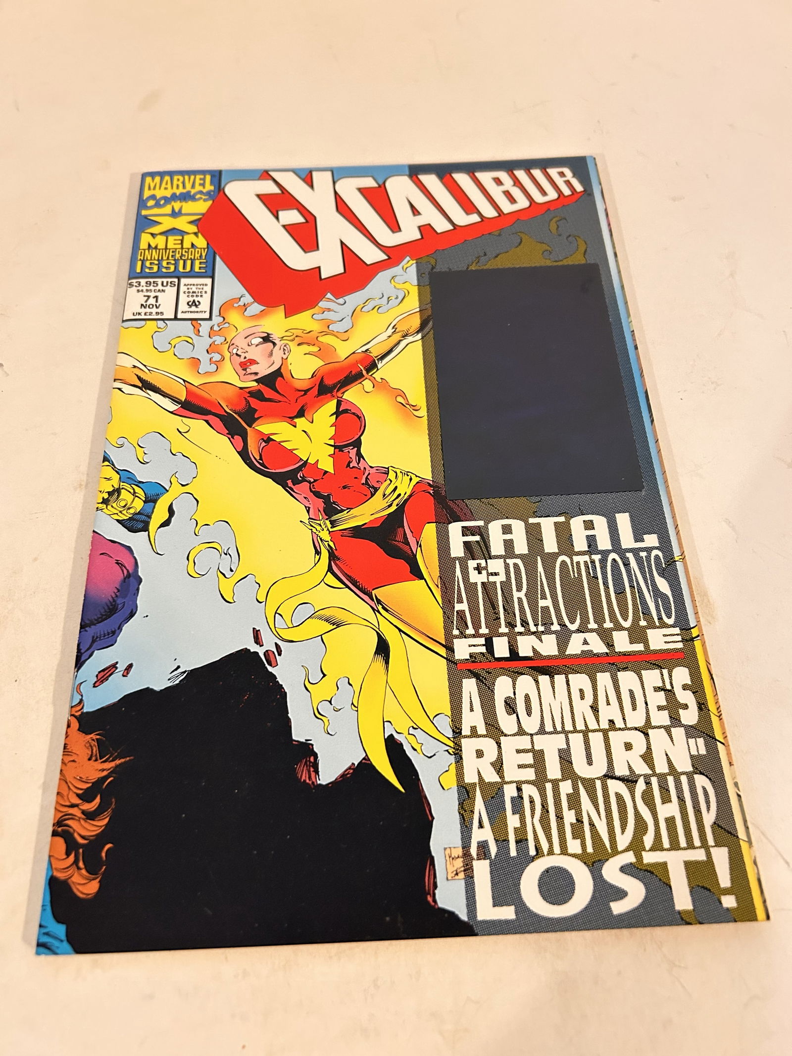 Excalibur 71 X-Men Fatal Attractions Hologram (1 of 2)