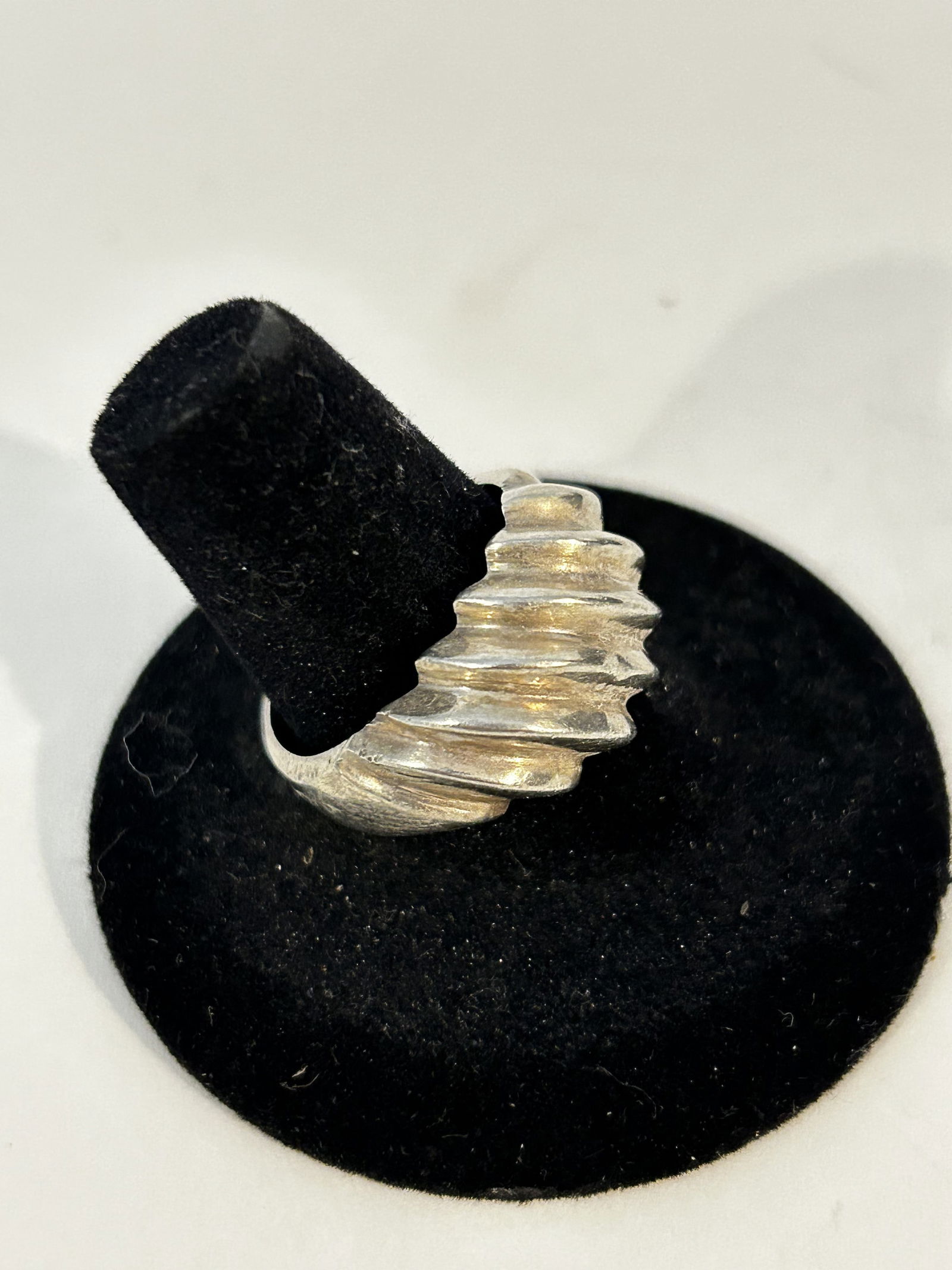 Vintage Sterling Silver modernist mexico Ring sz 8.7 (1 of 5)