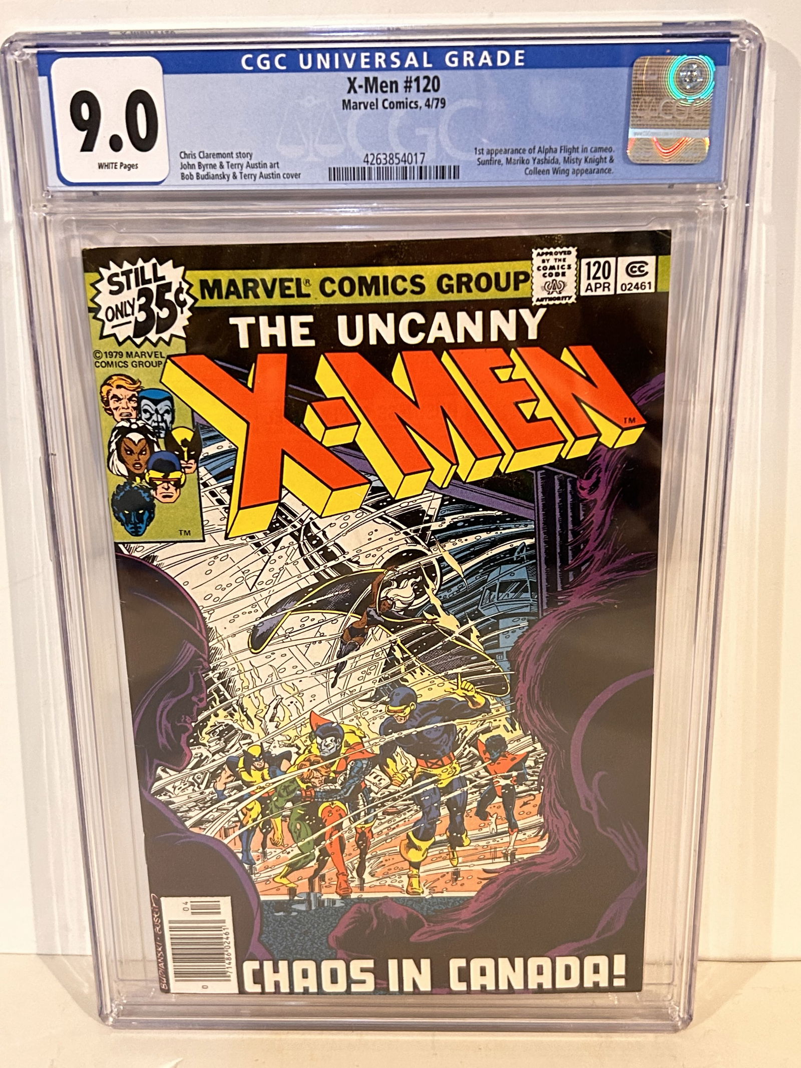 Vintage Comic Book X-Men #120  CGC 9.0 newsstand (1 of 2)