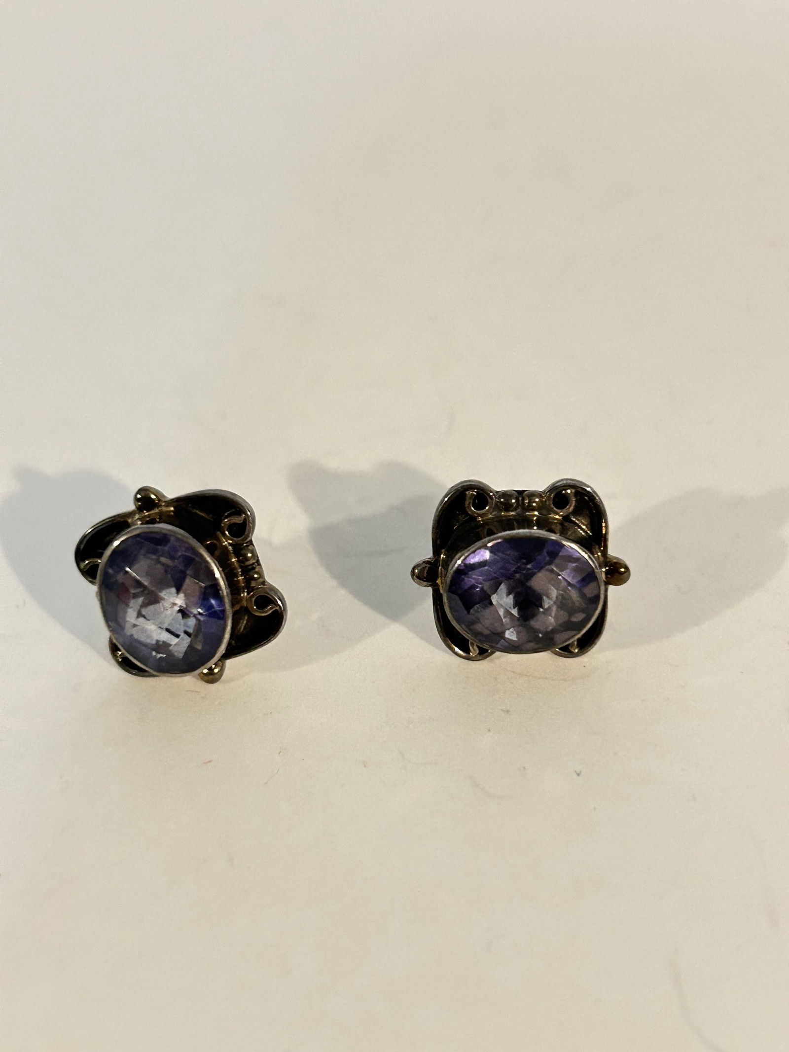 Nicky Butler Sterling Silver 925 Amethyst post Earrings (1 of 5)