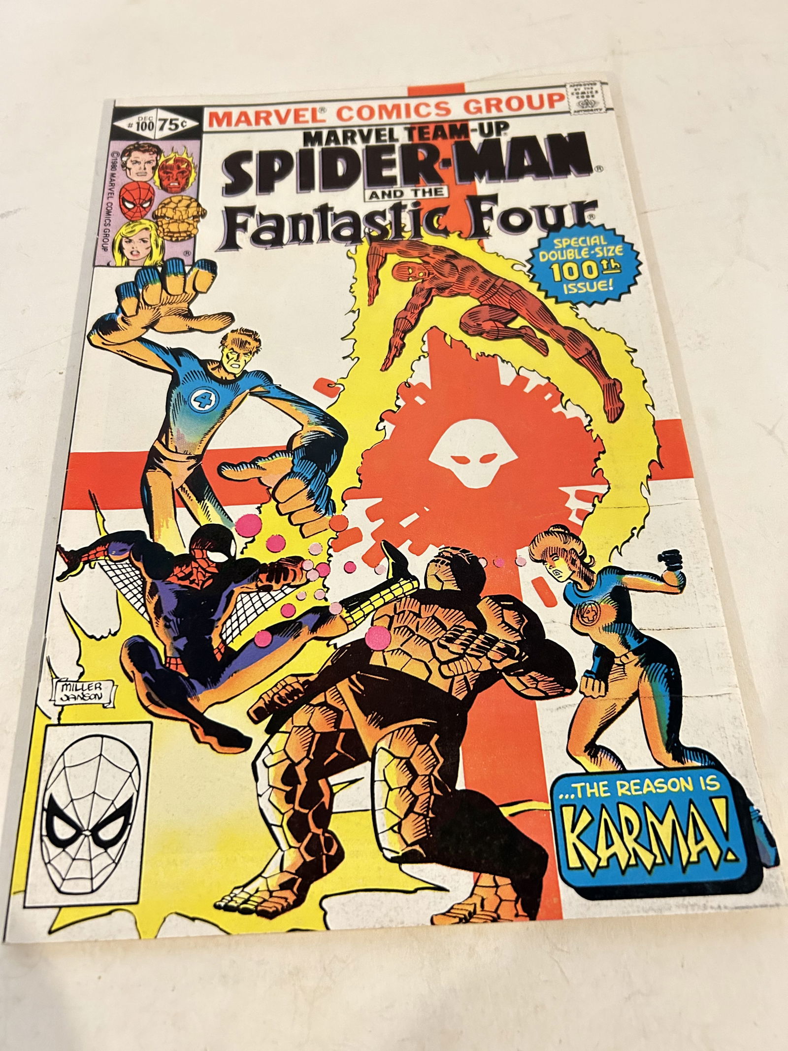 Bronze Age Comic Marvel Team Up Key Issue 100 Spider Man Fantastic Four (1 of 3)