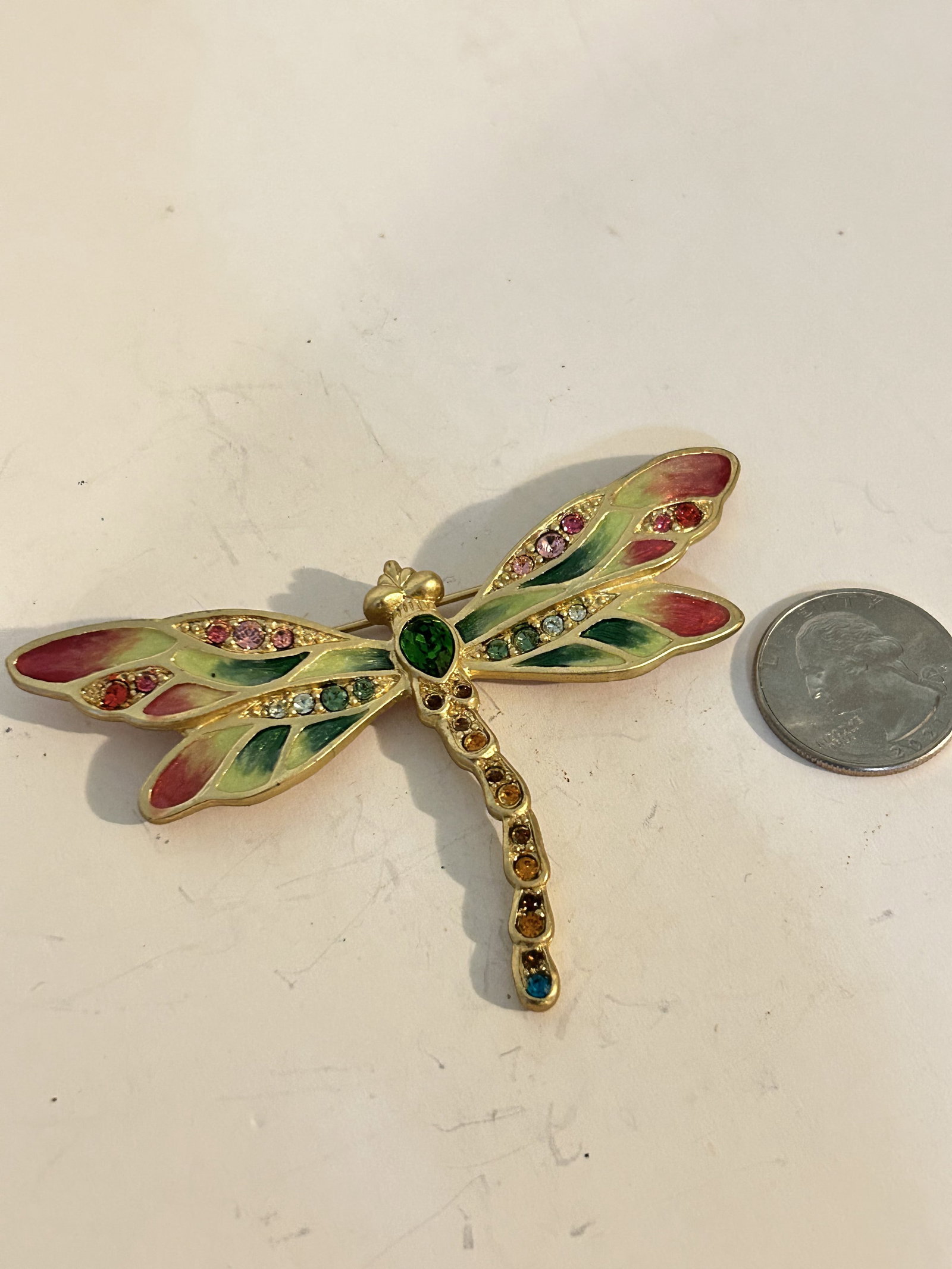 Jay Strongwater dragonfly fly Booch Pin Enamel & SWAROVSKI CRYSTALS Lapel: Jay Strongwater dragonfly fly Booch Pin Enamel & SWAROVSKI CRYSTALS Lapel Please view all photos as they are part of the description and condition of this Item, Feel free to contact me with questions 