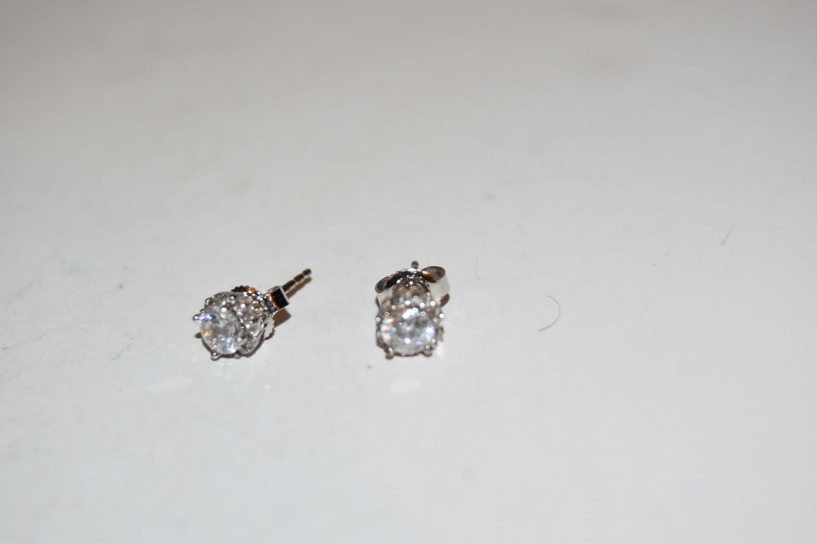 Vintage Sterling Silver tourmaline post earrings (1 of 4)