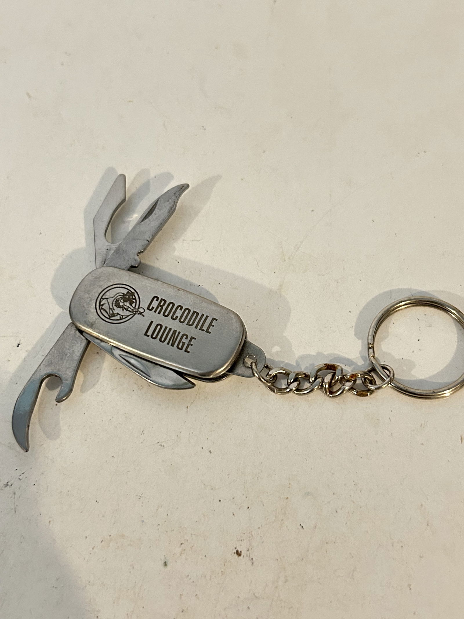 vintage Crocodile Lounge fob knife key chain (1 of 4)