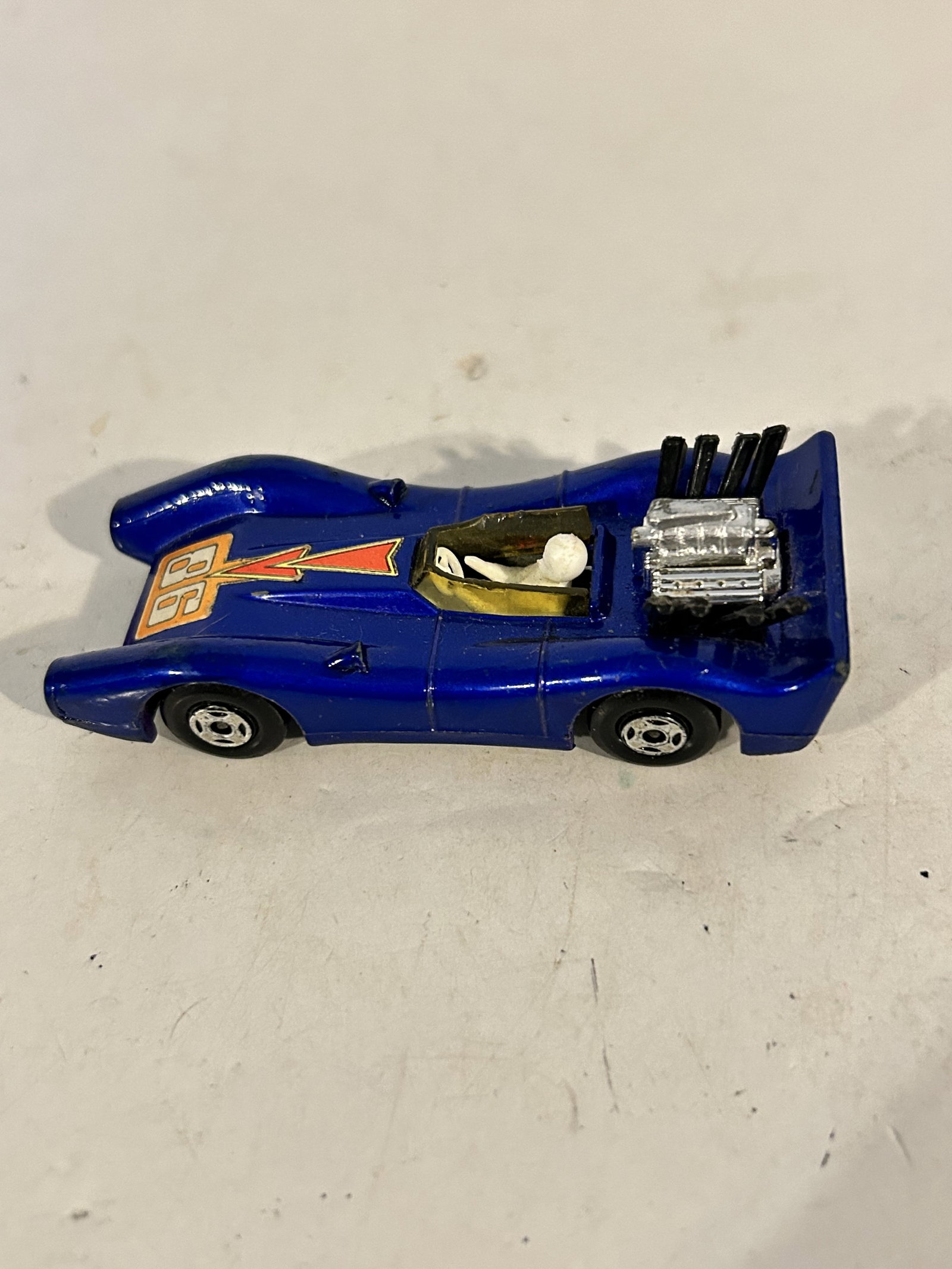 Vintage Match box car BLUE SHARK #61: Vintage Match box car BLUE SHARK #61 Please view all photos as they are part of the description and condition of this Item, Feel free to contact me with questions or picture requests! Used Item AS IS
