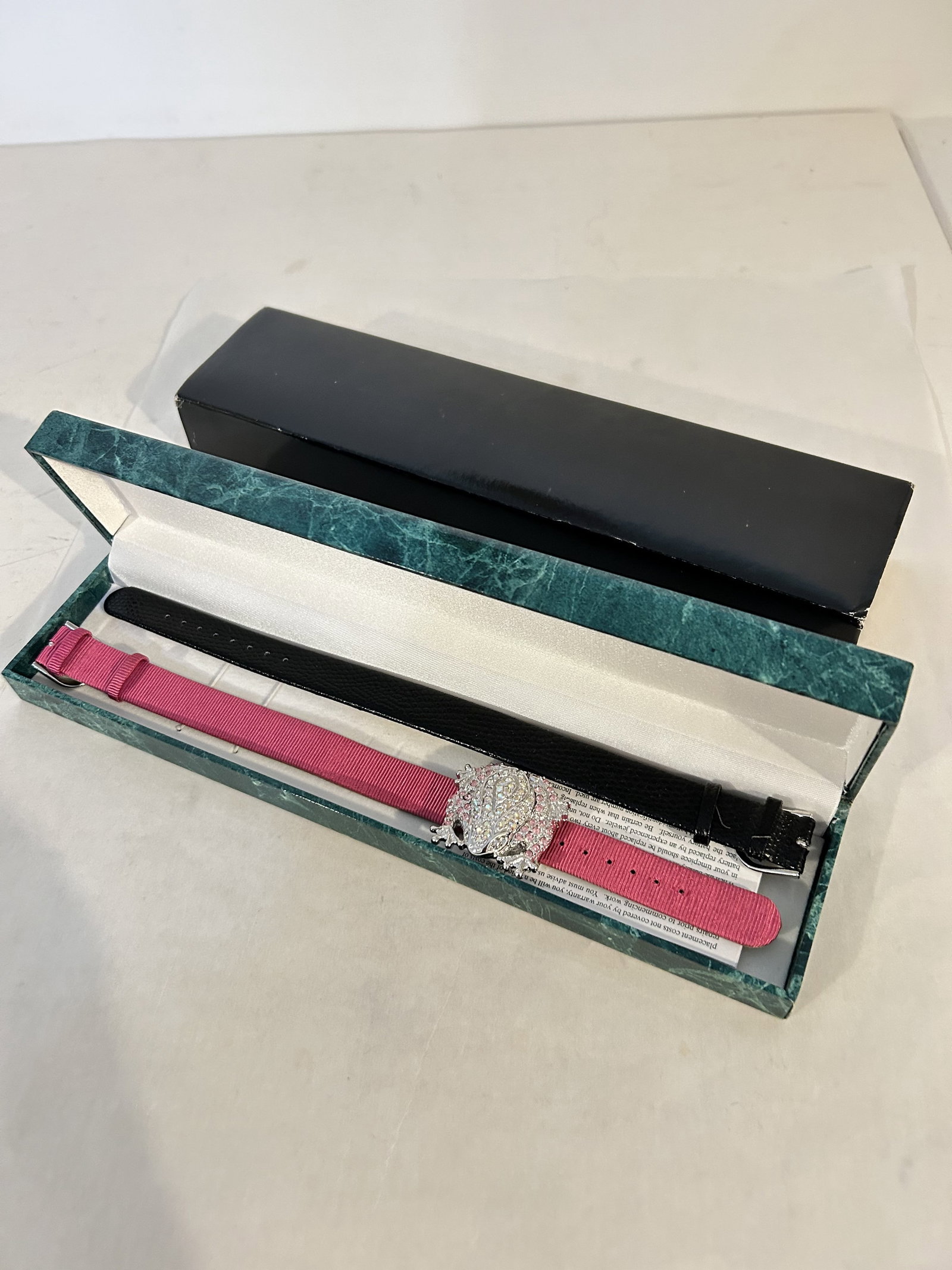 Suzanne Somers Interchangeable Watch, Pave Rhinestone Frog New (1 of 4)