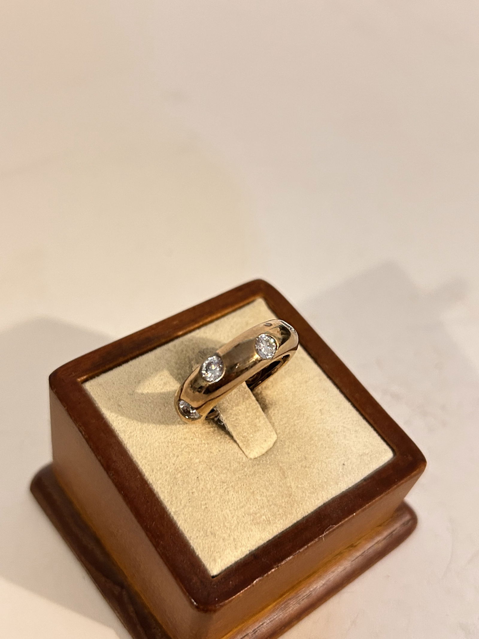 Vintage Sterling Silver CZ Vermeal Ring sz 7 (1 of 4)