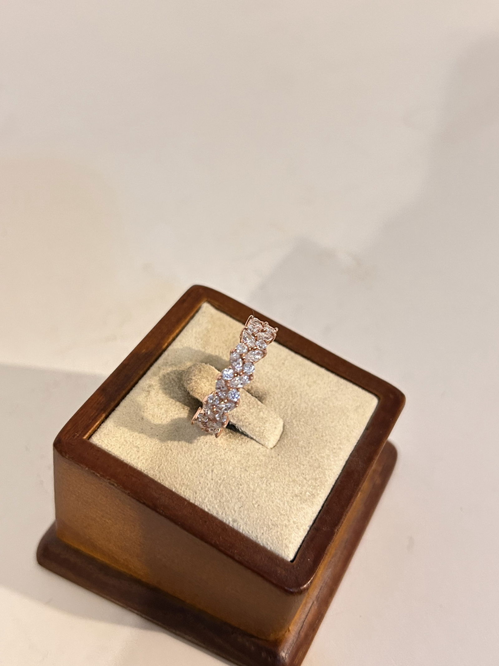 Vintage Sterling Silver CZ Vermeal Ring sz 7 (1 of 5)