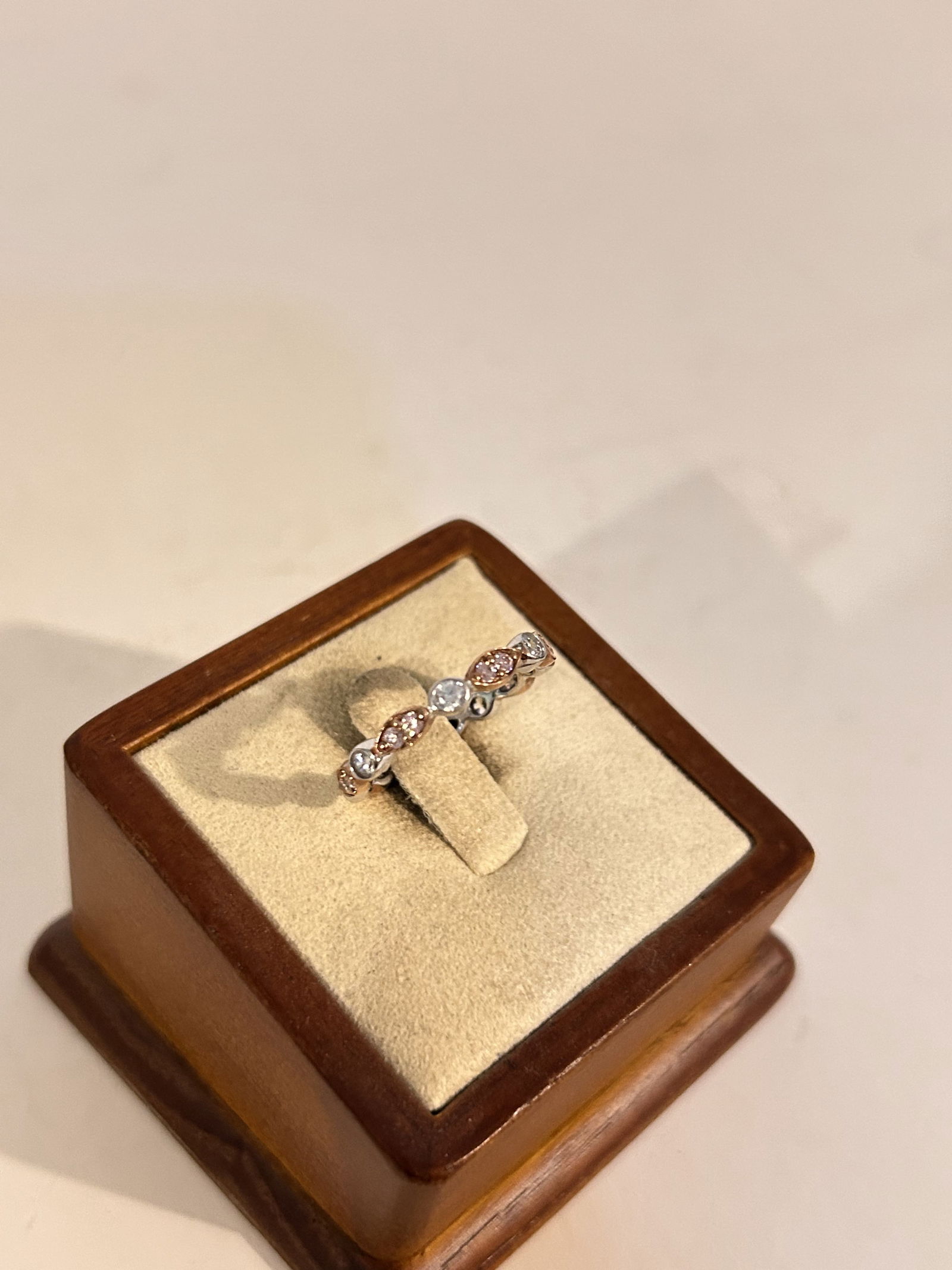 Vintage Sterling Silver CZ Vermeal Ring sz 7 (1 of 3)