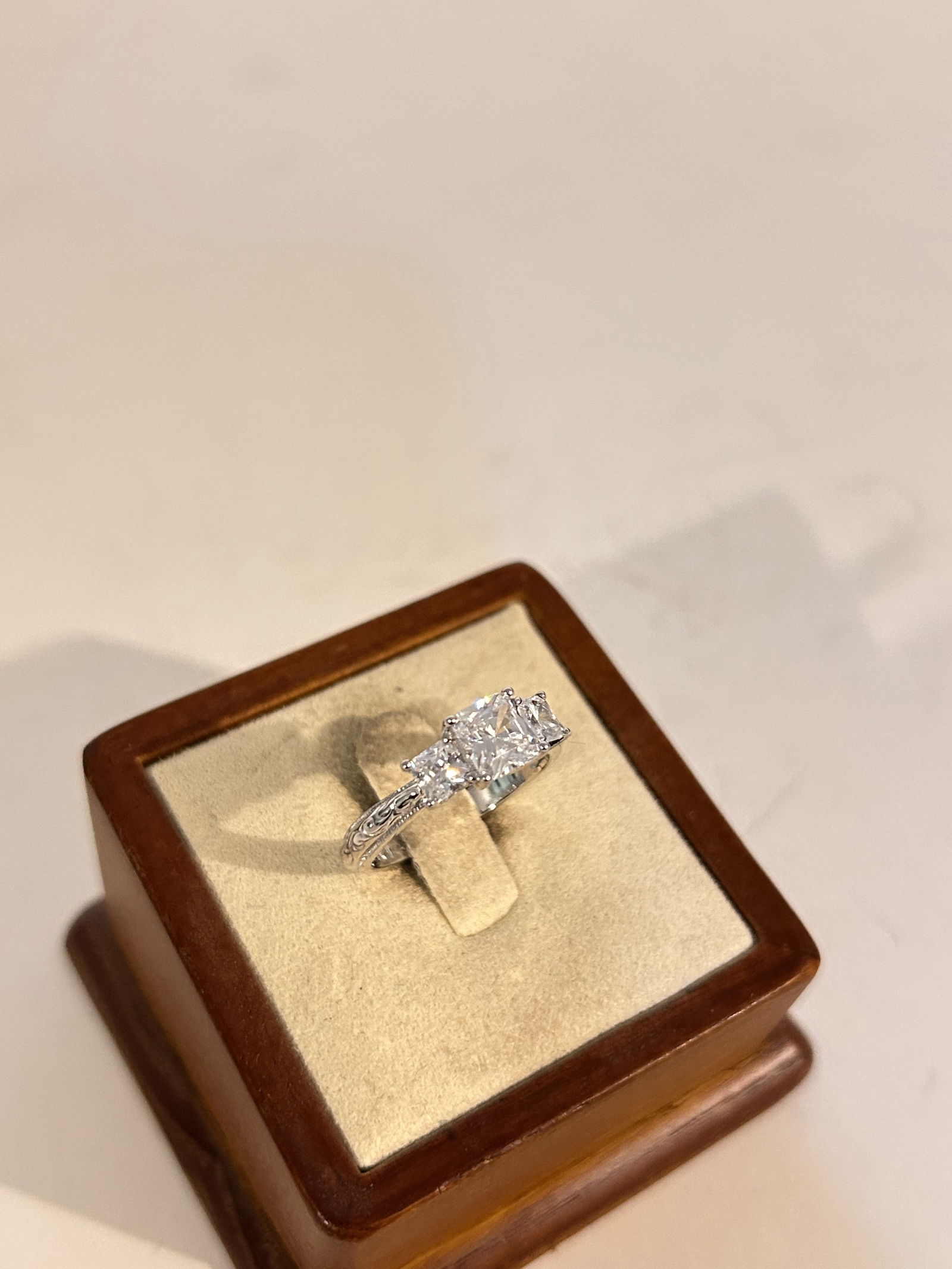 Tacori 925 Sterling Silver Engagement Style CZ Ring sz 7 (1 of 4)