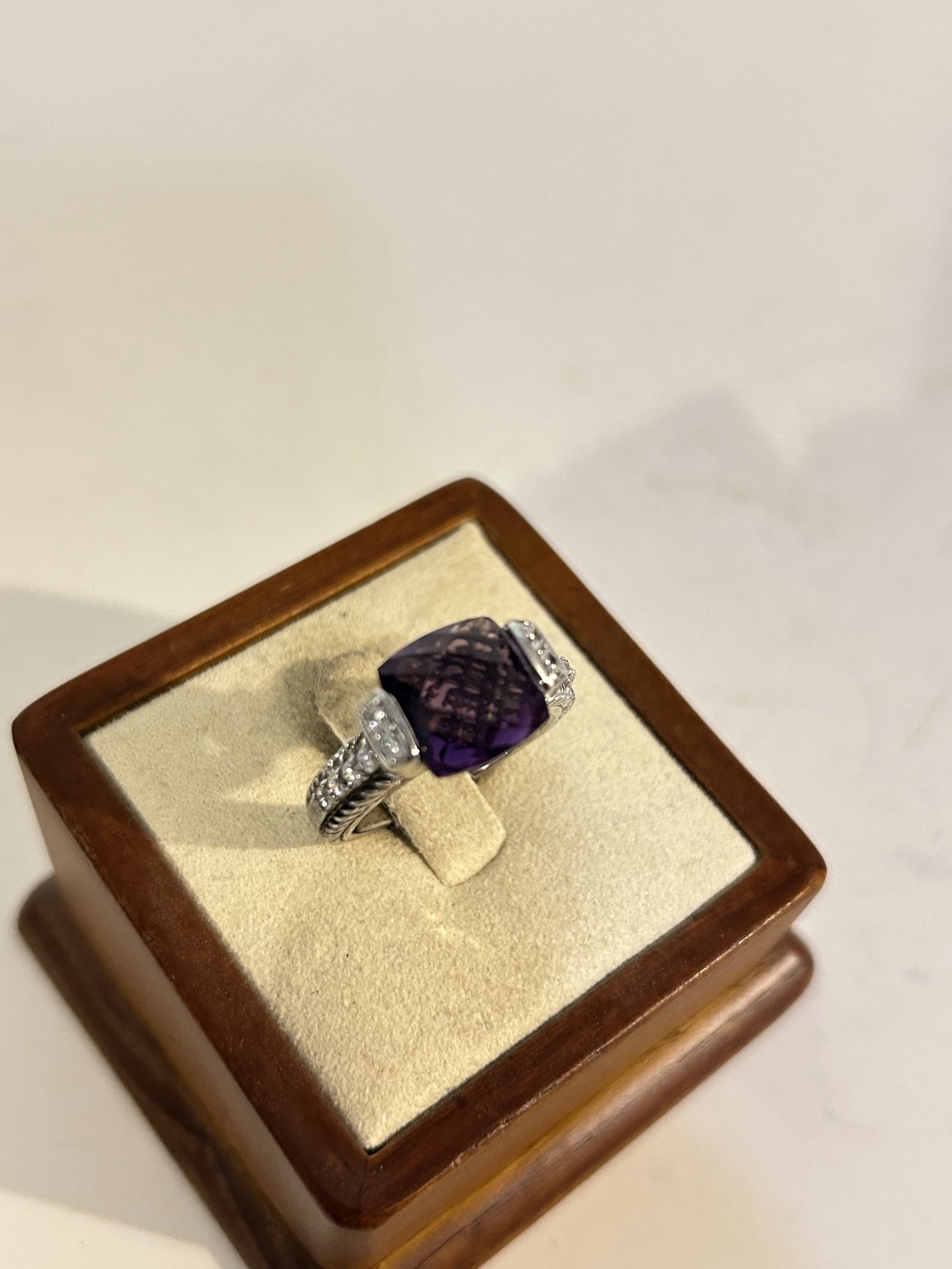 Vintage Sterling Silver Judith Ripka Ring sz 7 (1 of 5)