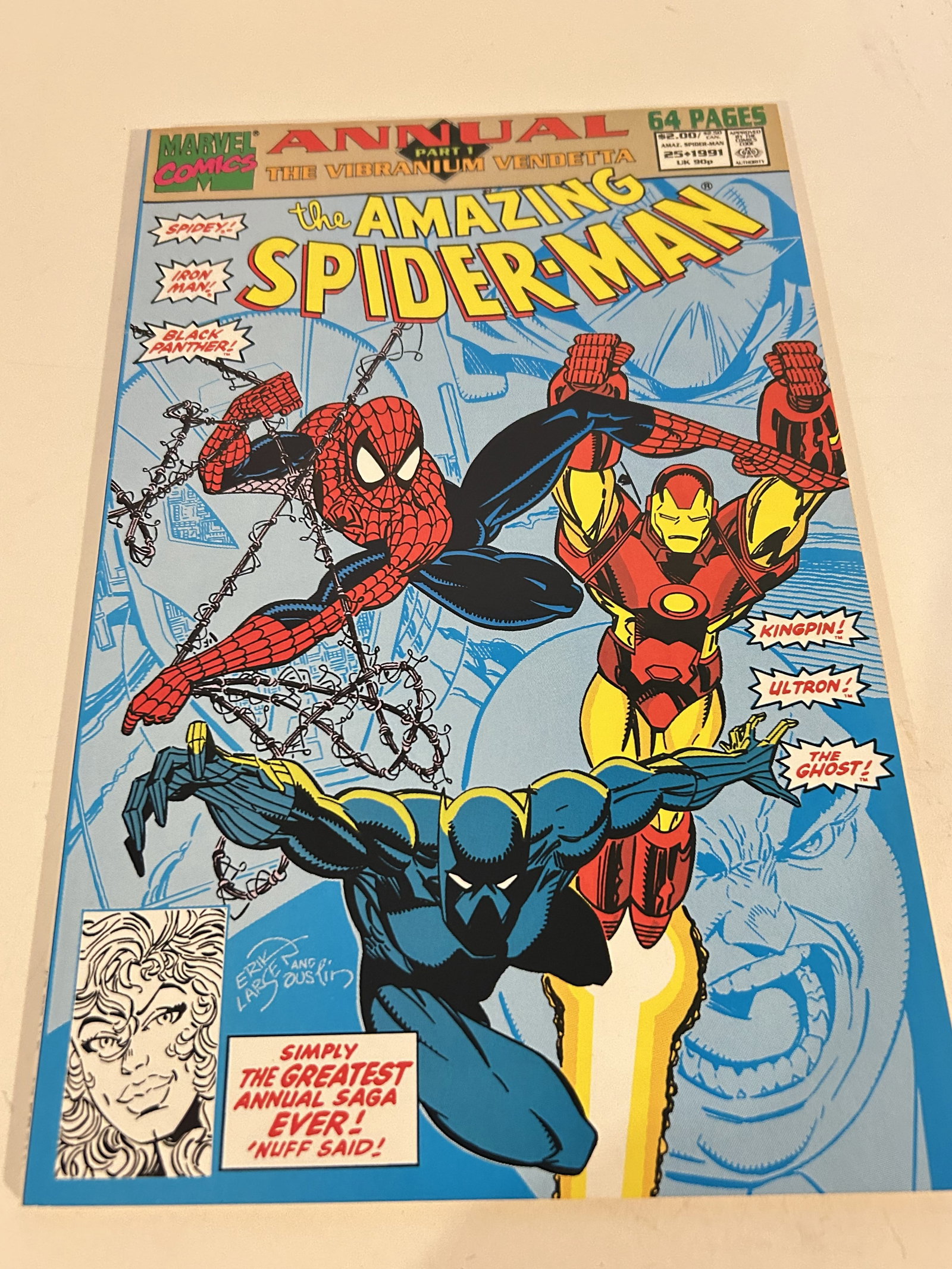 Amazing Spider-Man Annual #25 Marvel 1991 First Solo Venom Story: Amazing Spider-Man Annual #25 Marvel 1991 First Solo Venom Story Please view all photos as they are part of the description and condition of this Item, Feel free to contact me with questions or pictur