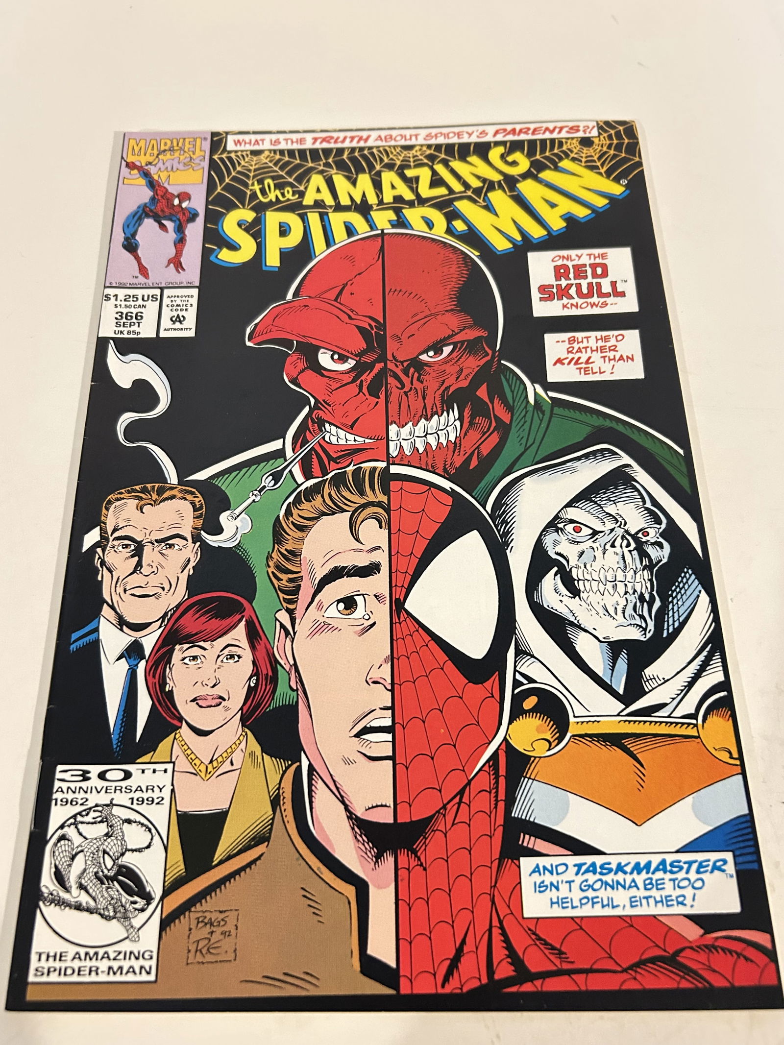 Vintage Comic Book 1992 Amazing Spider-Man #366 (1 of 2)