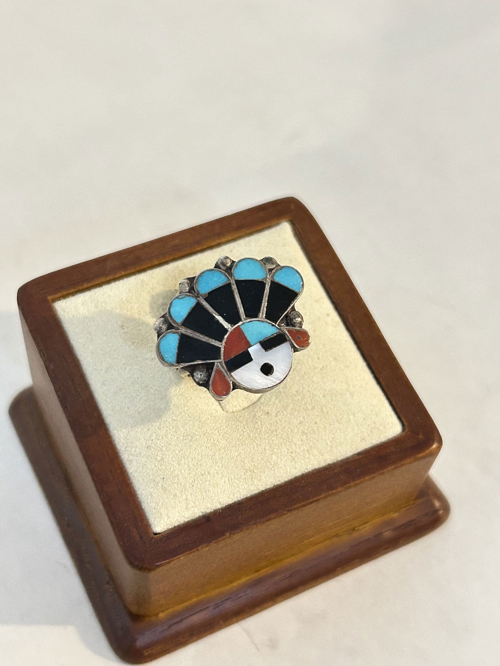 Vintage Sterling Silver Hopi Ring sz 5 (1 of 5)