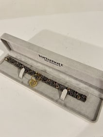 Vintage Judith Jack Sterling Silver 925 Bracelet 8" Amethyst Citrine Marcasite in fortunoff case