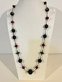 Vintage  beaded 1900s Necklace Sz 31"