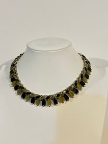 Vintage Rare Coro 1960s Egyptian Revival Collar Choker Necklace Necklace Sz 14"