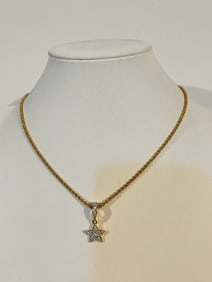 Vintage signed Swarovski crystal necklace Sz 17"