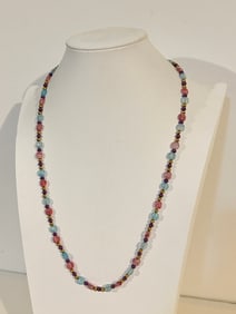 Vintage beaded Monet Necklace Sz 25"