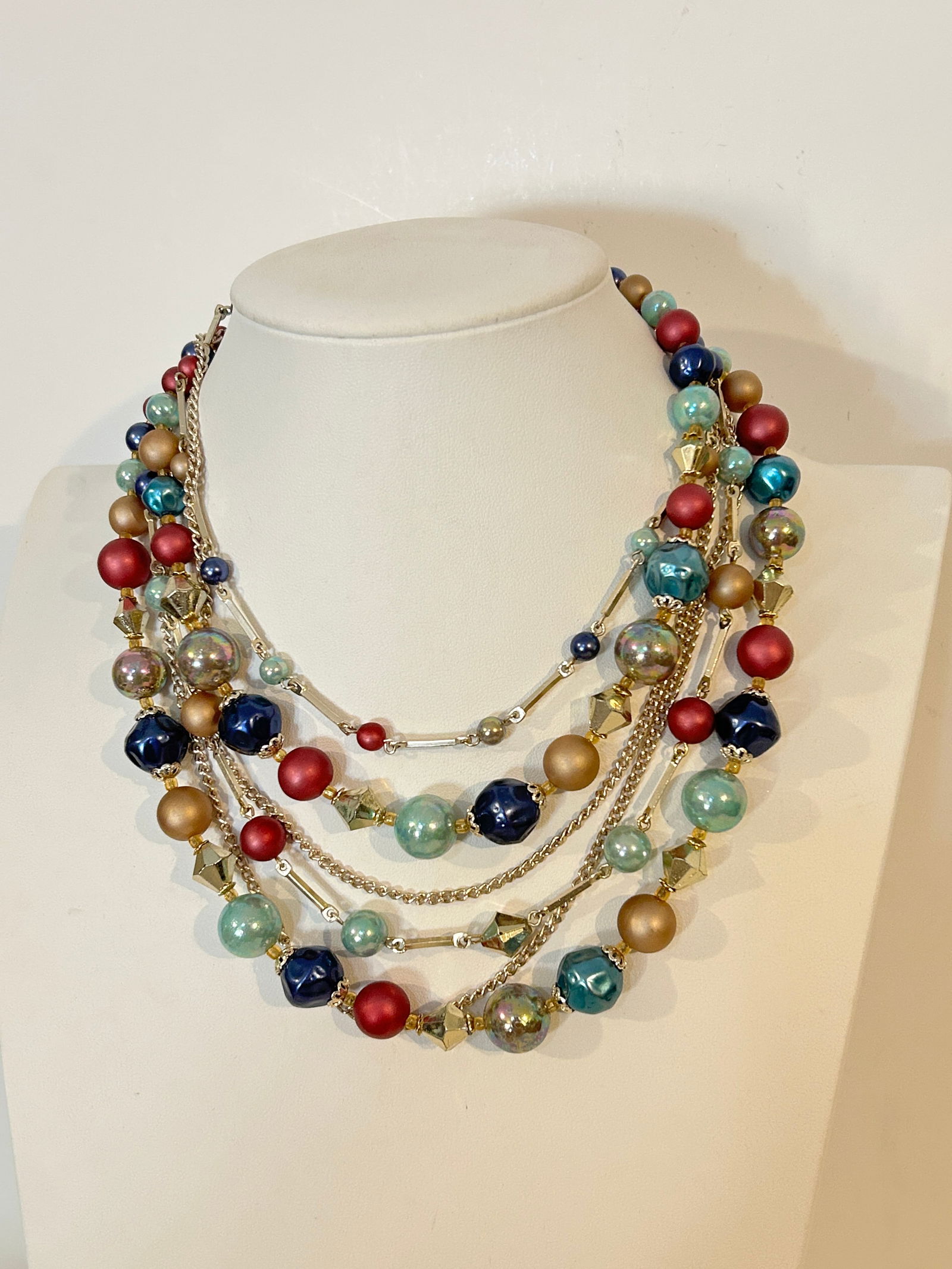 Vintage WW1/WW2 trench art cameo 14K heart center Bracelet (1 of 5)