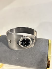 Vintage Baylor 17 Jewel Automatic Watch Sterling Silver solid band