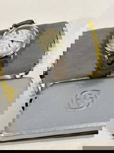 Vintage Victorinox Swiss Army Cavalry Watch Men Silver Tone Date New Battery works great!!! With tin: Vintage Victorinox Swiss Army Cavalry Watch Men Silver Tone Date New Battery works great!!! With tin Please view all photos as they are part of the description and condition of this Item, Feel free to