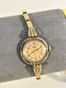 Vintage Benrus 10K RGP Gold Watch from 1960s Works great!!!