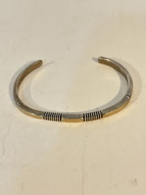Navajo Johnathan Nez 925 And 14k Gold Inlay 7"