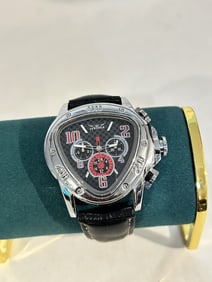 Luxury Automatic Chronograph Jaragar Watch Triangle Steel Works great!!!