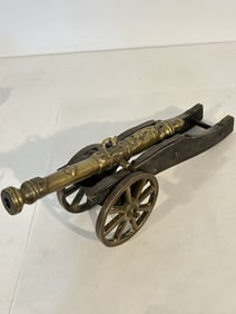 Vintage Solid brass Cannon 14"
