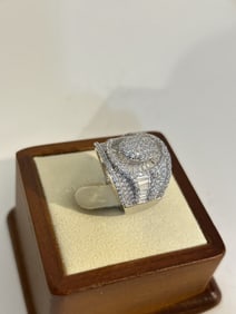 Vintage sterling Silver 925K Spinel Ring sz 7