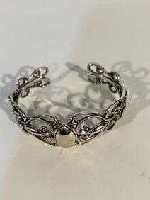 Carolyn Pollack Sterling Silver Southwestern cuff bracelet 7"