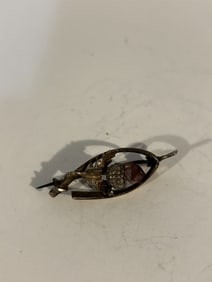 Vintage Sterling Silver acorn 1800s Brooch