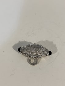 Judith Ripka Black Onyx CZ Enhancer Pendant Sterling 925