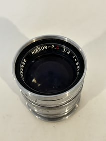 Rare Nippon Kogaku Nikkor PC 8.5 cm F2 Lens No. 292928 in good condition.