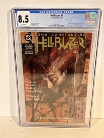 Hellblazer #1 CGC 8.5 1st John Constantine Solo Series 1988