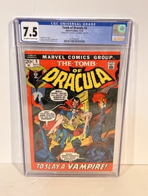 Vintage Comic Book Tomb of Dracula #5 Double Cover CGC 7.5 outer cover 5.5