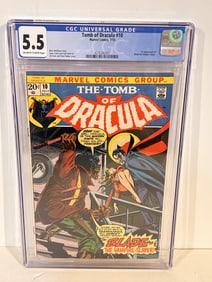 Vintage Comic Book The Tomb of Dracular #10 CGC 5.5