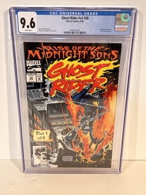 Vintage Comic Book CGC 9.6 midnight sons ghost rider # 28