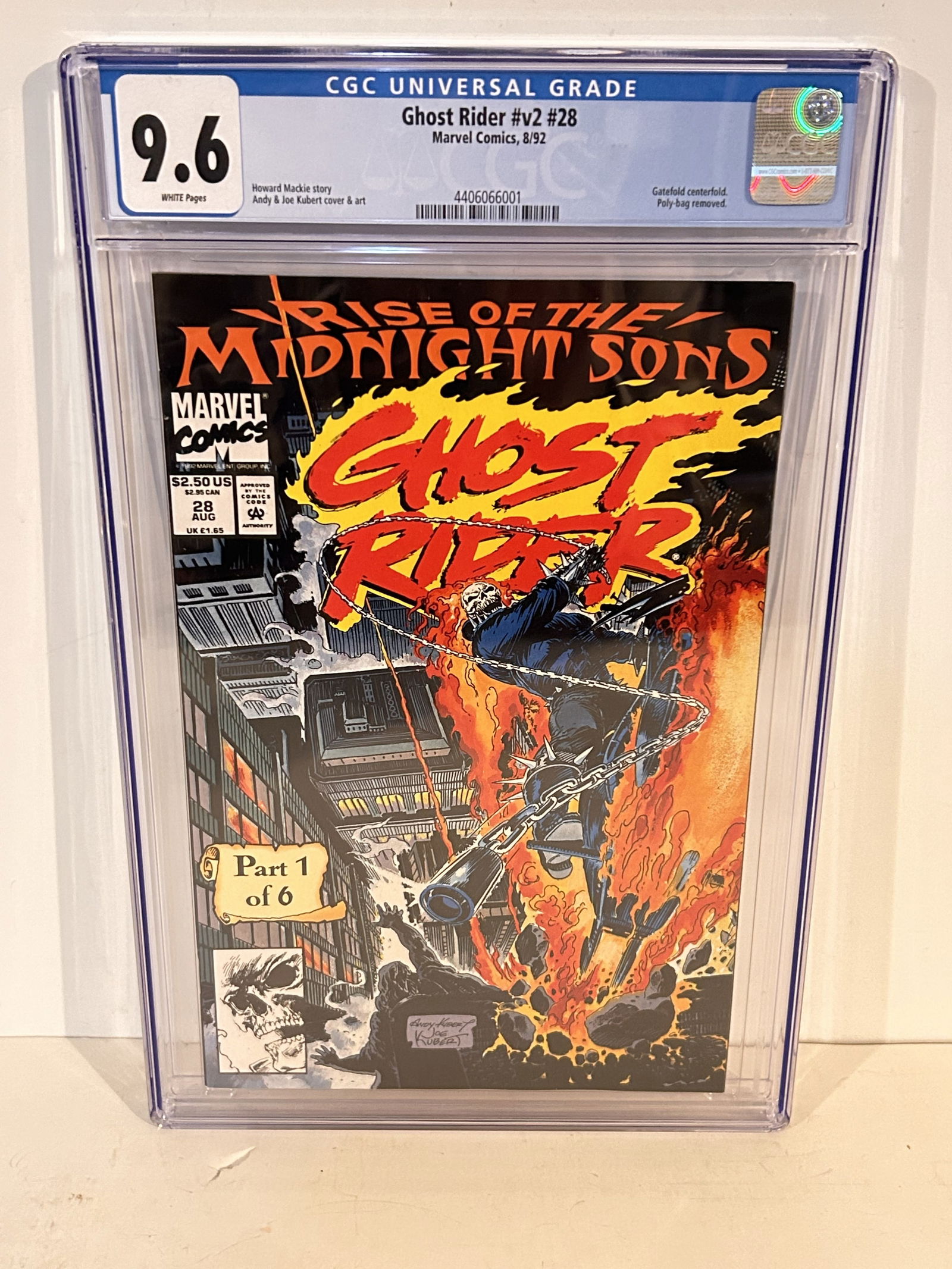 Vintage Comic Book CGC 9.6 midnight sons ghost rider # 28 (1 of 2)