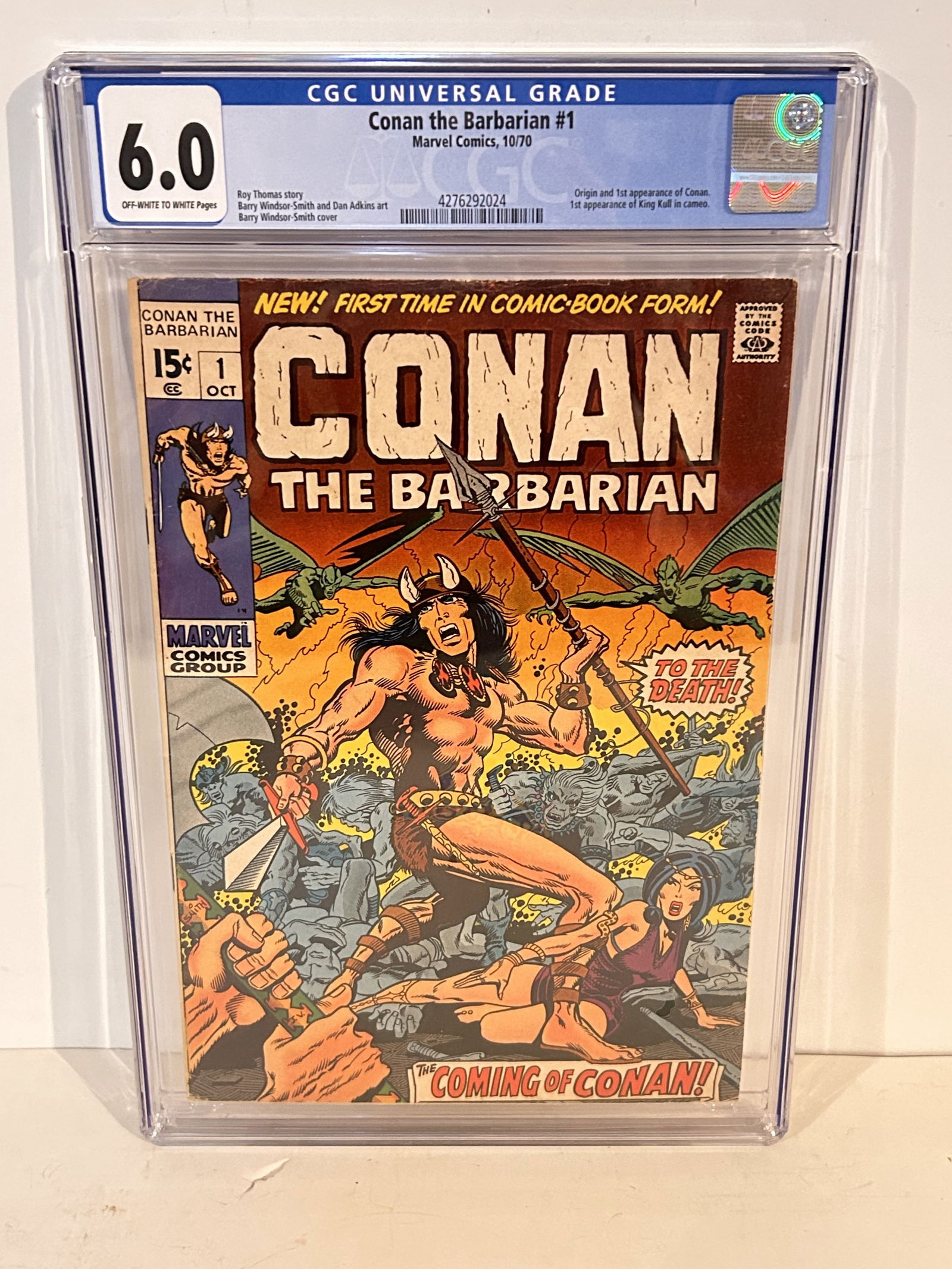 Vintage Comic Book Conan the Barbarian #1 CGC 6.0 (1 of 1)