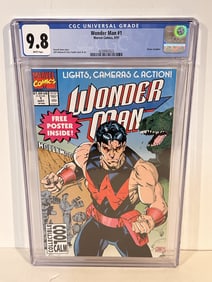 Vintage Comic Book Wonder Man #1 CGC 9.8 WP Copper Age 1991