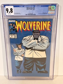 Vintage Comic Book Wolverine #8 CGC NM/M 9.8 Classic Grey Hulk Mr. Fixit cover! Buscema Art!