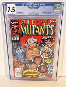 Vintage Comic Book CGC 7.5 the new mutants # 87