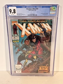 Vintage Comic Book X-MEN #266 CGC 9.8 Near Mint White Pages - First Gambit (Marvel 1990)