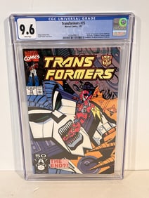 Transformers #75 - CGC 9.6 - Marvel - "Death" of Scorponok & Unicron