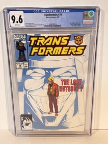 Transformers #79 (1991) CGC Graded 9.6 NM+ Andrew Wildman Cover Marvel Low Print