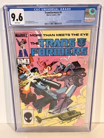 Vintage Comic Book Transformers #6 CGC 9.6 1985
